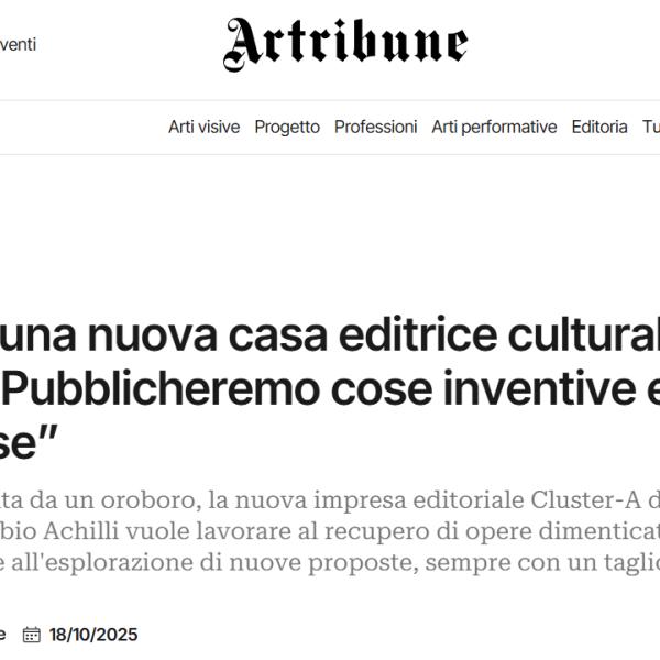 Nasce una nuova casa editrice culturale in Italia: “Pubblicheremo cose inventive e preziose”